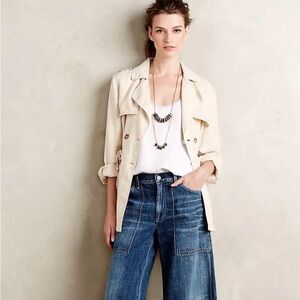 Anthropologie Ctizens of Humanity Posie Wide-Leg Crop Jeans size 32